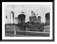 Historic Framed Print, [Plymouth County Court House, Plymouth, Mass.; front of courtroom],  17-7/8" x 21-7/8"