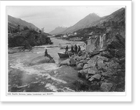 Alaska: Rapids between Lakes Linderman and Bennett, Historic Reproduction