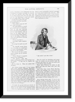 Judge holding knife in hand; Set down, says the judge" from "Tom Sawyer, Detective, p. 529", Antique Poster