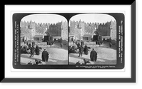 Historic Framed Print, The Damascus Gate, on the north, Jerusalem, Palestine,  17-7/8" x 21-7/8"