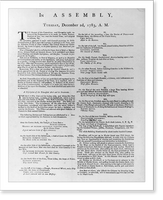 In Assembly, Tues., December 2nd, 1783, Antique Wall Art