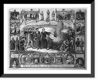 Historic Framed Print, Life of Martin Luther and heroes of the reformation!.H. Breul ; original by H. Br&uuml;ckner.,  17-7/8" x 21-7/8"