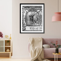 Historic Framed Print, Life of Martin Luther and heroes of the reformation!.H. Breul ; original by H. Br&uuml;ckner. - 2,  17-7/8" x 21-7/8"