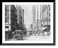 Historic Framed Print, [Street scene in Dallas, Texas],  17-7/8" x 21-7/8"