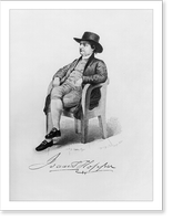 Isaac T. Hopper, full-length, seated, facing left, wearing hat Classic, Antique Poster
