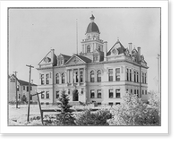 Historic Framed Print, Itasca County Court House, Grand Rapids, Minn.,  17-7/8" x 21-7/8"