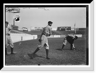 Historic Framed Print, Eppa Rixey, Philadelphia NL, at left, Erskine Mayer, Philadelphia NL, at center, and unknown player at right at the Polo Grounds, New York,  17-7/8" x 21-7/8"