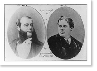2 bust portraits: one of Dr. Walter M. Fleming and one of William J. Florence, Antique Print