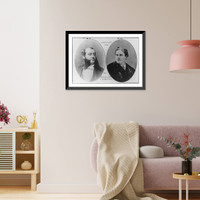 2 bust portraits: one of Dr. Walter M. Fleming and one of William J. Florence, Antique Print