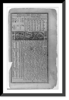 Historic Framed Print, Poor Richard's Almanac - 3,  17-7/8" x 21-7/8"