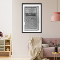 Historic Framed Print, Poor Richard's Almanac - 3,  17-7/8" x 21-7/8"