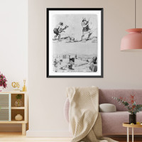 Historic Framed Print, Early methods of signaling,  17-7/8" x 21-7/8"