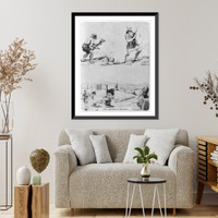 Historic Framed Print, Early methods of signaling,  17-7/8" x 21-7/8"