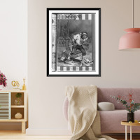 Historic Framed Print, War is Hell"- Sherman [but] peace in Cuba under Spanish rule is worse than hell",  17-7/8" x 21-7/8"