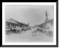 Panama, Province of Chiriqui, Main Street, city of David on presidential election day, Historic Print