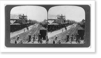 Front St., Colon, once a river of mud - now paved and made sanitary, Panama Classic, Historic Print