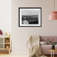 Historic Framed Print, [View of Ey&uuml;p seen from the Sultan Selim].Lieutenant Colonel of the General Staff, Ali Riza Bey.,  17-7/8" x 21-7/8"