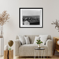 Historic Framed Print, [View of Ey&uuml;p seen from the Sultan Selim].Lieutenant Colonel of the General Staff, Ali Riza Bey.,  17-7/8" x 21-7/8"