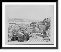 View of the areas of Azapkapisi and Galata seen from the Sultan Selim.Lieutenant Colonel of the General Staff, Ali Riza Bey. Classic, Vintage Print