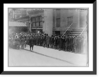 Historic Framed Print, [Men in bread line on 41st St., New York City],  17-7/8" x 21-7/8"