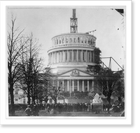 Historic Framed Print, [Inauguration of President Lincoln at U.S. Capitol, March 4, 1861] - 2,  17-7/8" x 21-7/8"