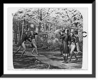The Burr and Hamilton duel, 11 July, 1804, at Weehawken, N.J, Historic Print