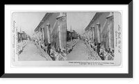Historic Framed Print, Cuban laborers laying pipes in the streets of Santiago, Cuba,  17-7/8" x 21-7/8"