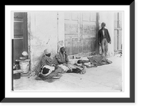 Historic Framed Print, Reconcentrados, Havana,  17-7/8" x 21-7/8"