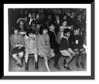 Close-up of children watching show, Antique Wall Art