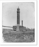 High Bridge Pumping Station, 9th Ave., New York City, Vintage Poster