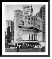 Historic Framed Print, Ziegfeld Theatre, 1341 6th Ave., New York City,  17-7/8" x 21-7/8"