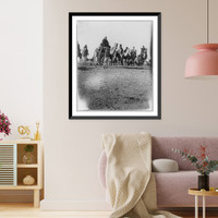 Historic Framed Print, Desert caravan,  17-7/8" x 21-7/8"