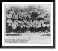 Historic Framed Print, Washington baseball club in 1888,  17-7/8" x 21-7/8"