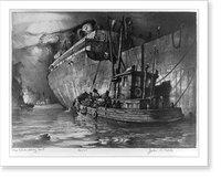 Historic Framed Print, The chandery boat,  17-7/8" x 21-7/8"