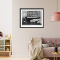 Historic Framed Print, Learn to make and test the big guns - better yourself, enlist and learn a trade in the Ordnance Dept.,  17-7/8" x 21-7/8"