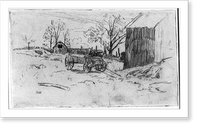 Historic Framed Print, [Roscoe's Barn. Conn.],  17-7/8" x 21-7/8"