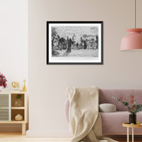 Christ aux mendicants, 1895, Antique Print