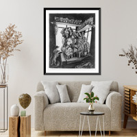 Historic Framed Print, Winter garden,  17-7/8" x 21-7/8"