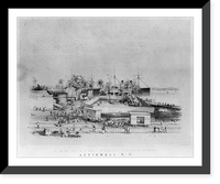View of the U.S. Mail Steamship Company's premises, Aspinwall, N.G, Antique Print