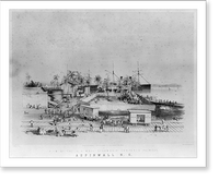 View of the U.S. Mail Steamship Company's premises, Aspinwall, N.G, Antique Print