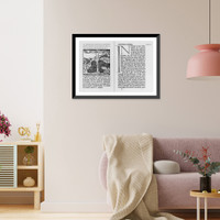 2 pages of text with illus. of St. Francis of Assisi kneeling before crucified Christ, Historic Reproduction