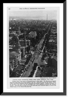 Historic Bird's Eye View - Looking down 16th St