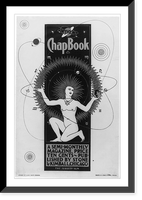 Poster advertisement for THE CHAPBOOK, showing The Juggler Sun", a personification of the sun juggling the planets in orbit", Antique Poster