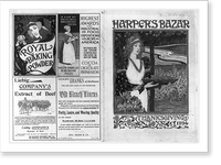 Historic Framed Print, Harper's Bazaar. Thanksgiving 1894.Louis J. Rhead.,  17-7/8" x 21-7/8"