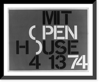 MIT open house, 4-13-74, Antique Poster