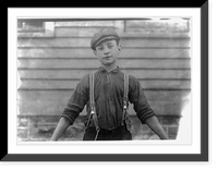 Trazor Tatro a 13 year old boy who worked in the N. Pomal (Vt.) Mfg. Co. Mill two years ago (in summer) when he was only 11 years old. Expects to work again soon as they start up. Location: Vermont
