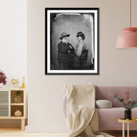 Walt Whitman and P.T. Doyle; half-length; seated, Vintage Wall Art