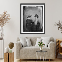 Walt Whitman and P.T. Doyle; half-length; seated, Vintage Wall Art