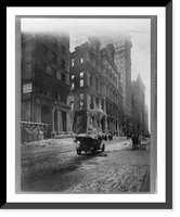 Historic Framed Print, Equitable fire ruins, Broadway and Cedar St., South,  17-7/8" x 21-7/8"