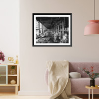 Historic Framed Print, Tool department, National Cash Register, Dayton, Ohio,  17-7/8" x 21-7/8"